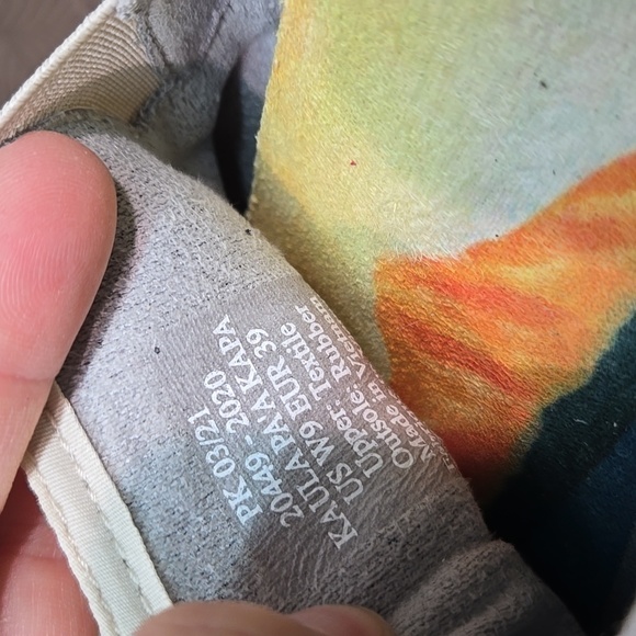 Olukai Women Kaula Pa'a Kapa Tapa linen Espadrille Loafer Slip on shoes sz 9 - Picture 11 of 11